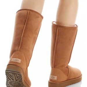 UGG Women's Classic II Tall Shearling Boots in Chestnut